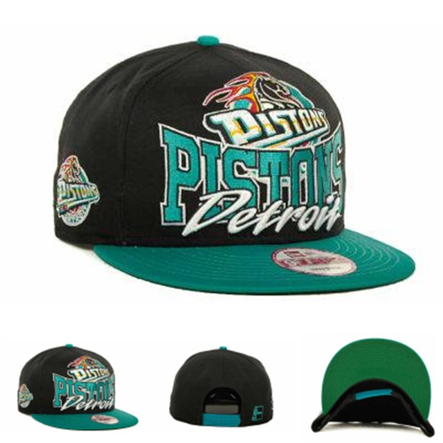 NBA Detroit Pistons Black Green Hats